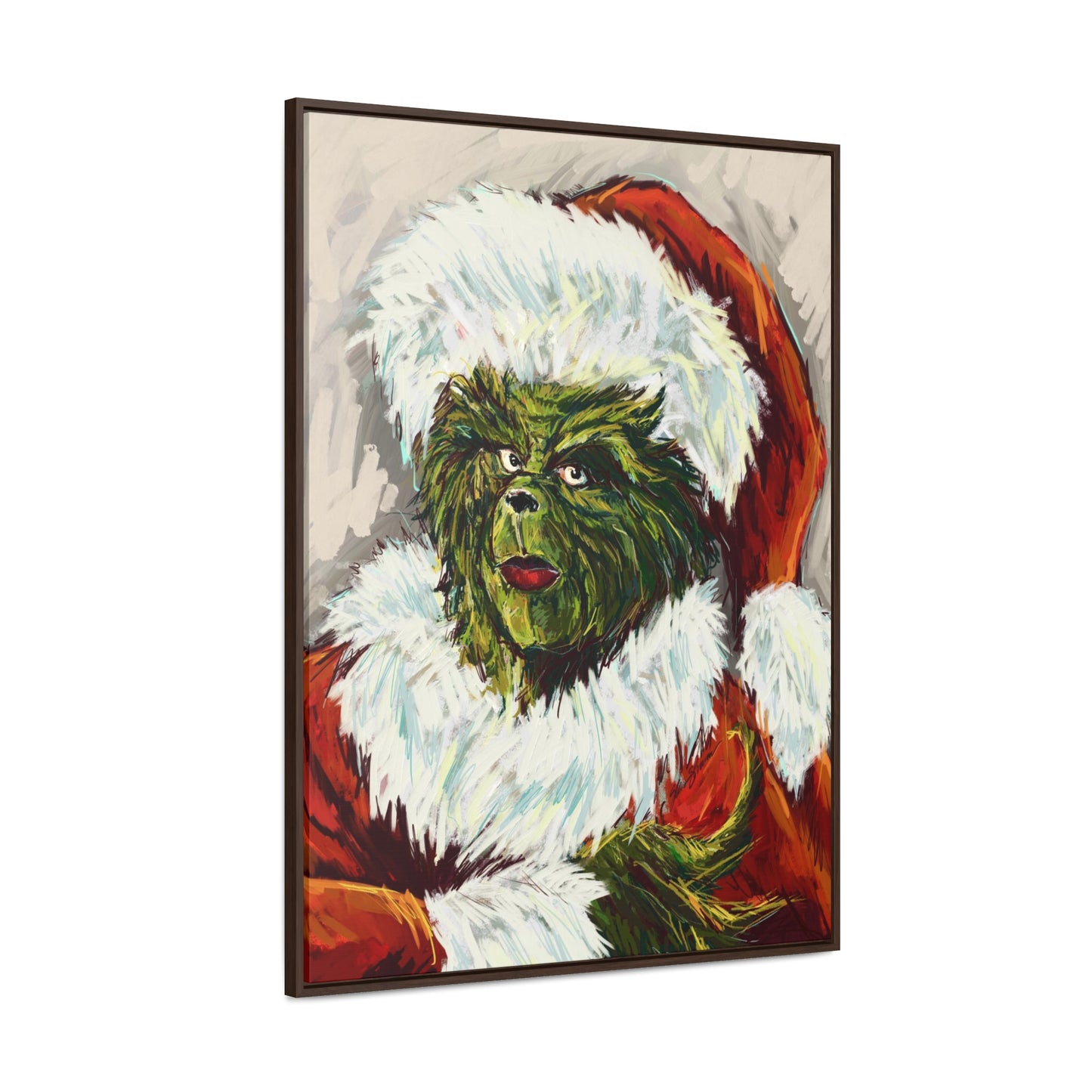 Grinch Giclee Framed Canvas