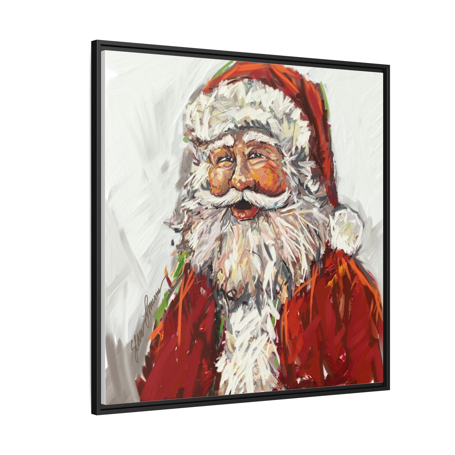 Jolly Santa Canvas Print