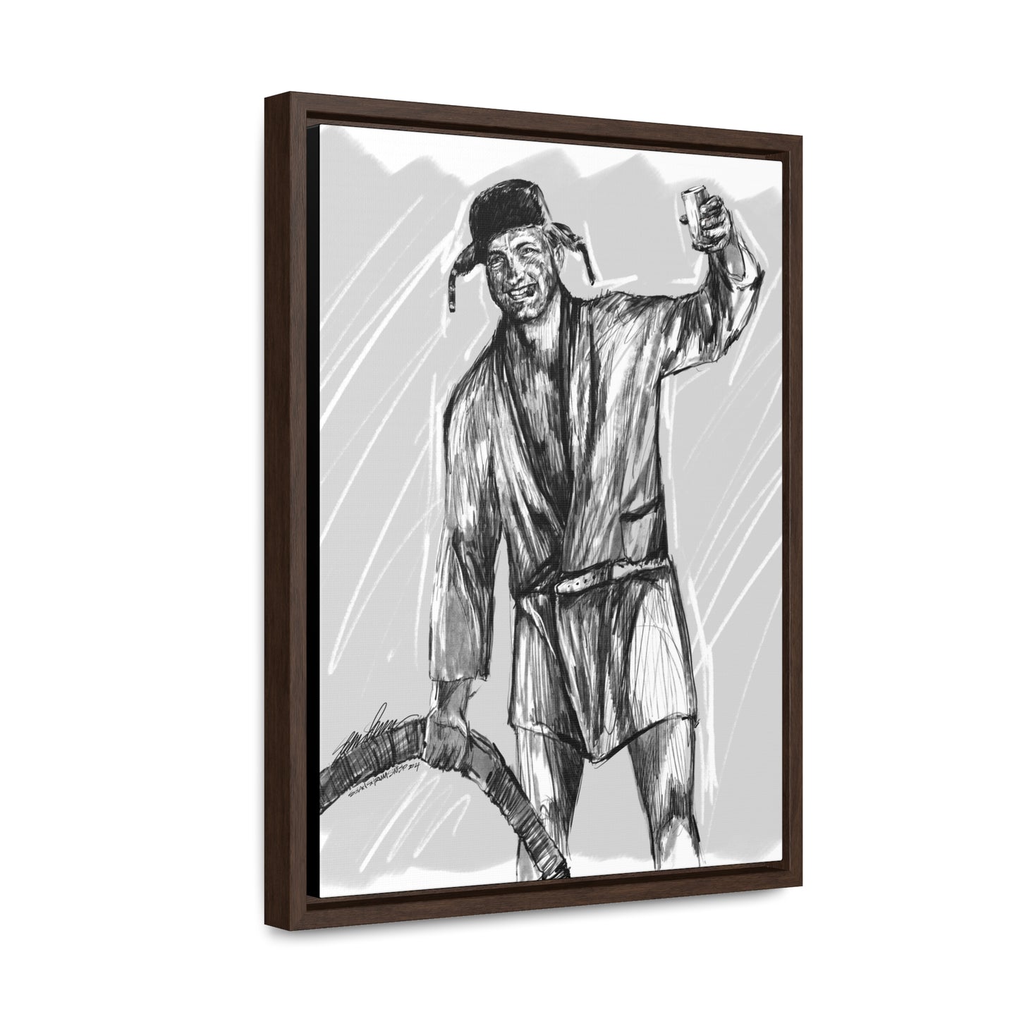 cousin Eddie framed canvas