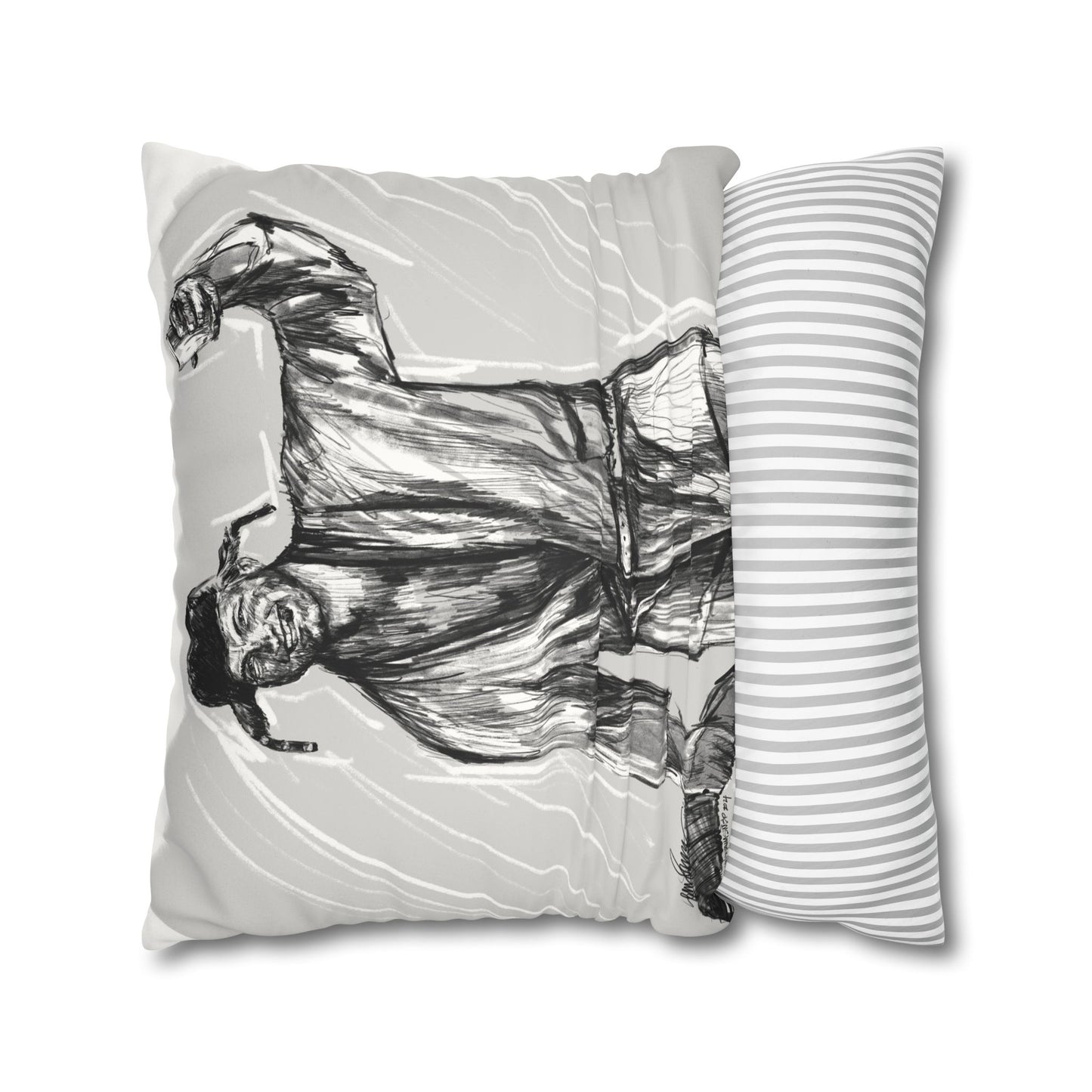 Clark / Cousin Eddie Faux Suede Pillow Case (no insert)