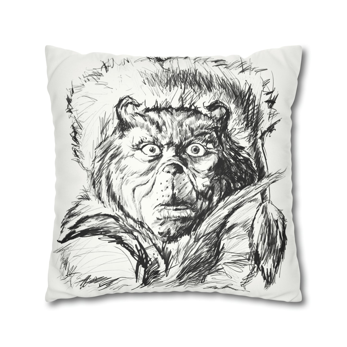 SANTA / GRINCH Double Sided Pillow Case (insert not included)