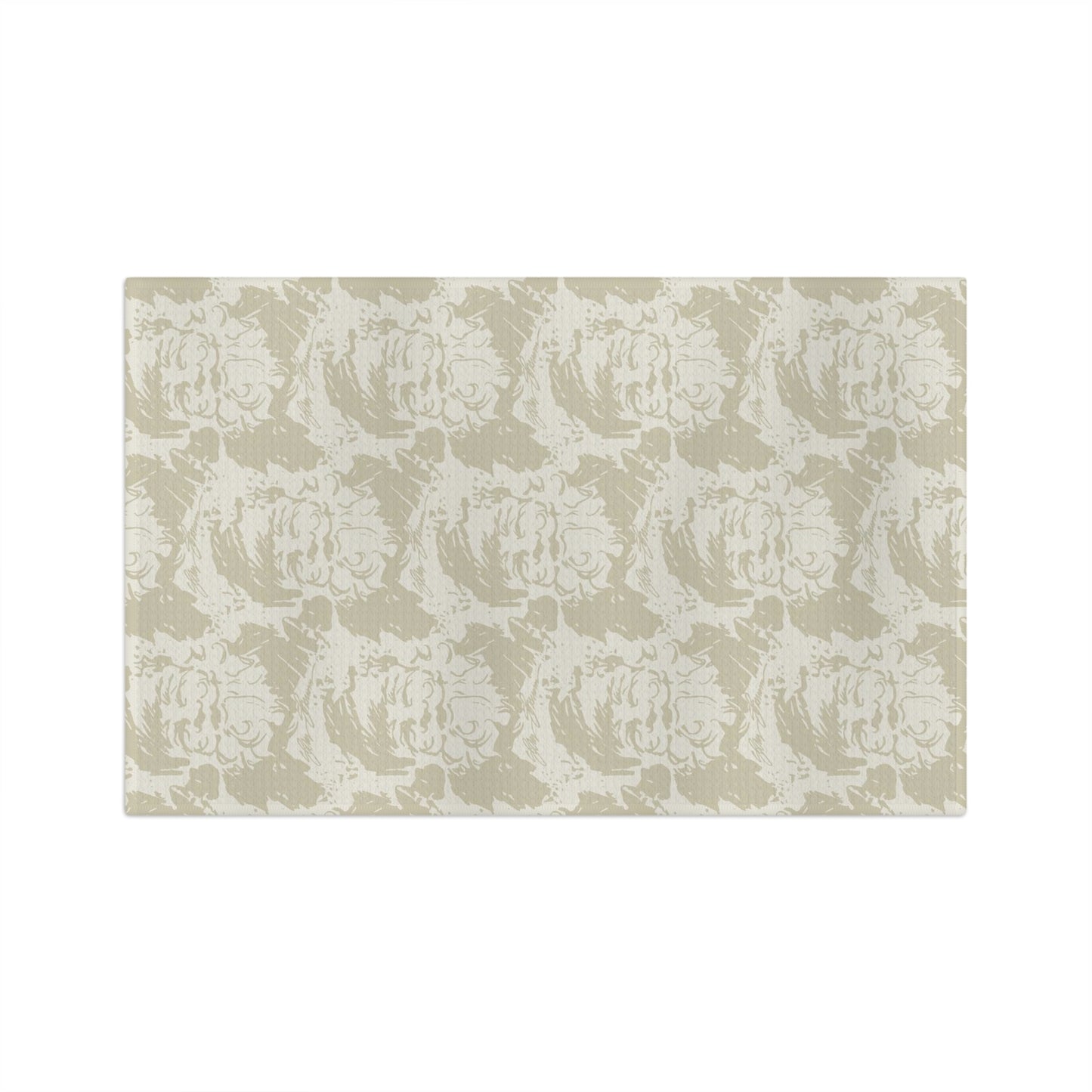 Tea Towel Santa Cream & Taupe