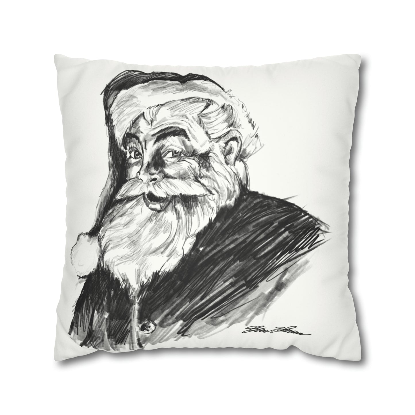 SANTA / GRINCH Double Sided Pillow Case (insert not included)