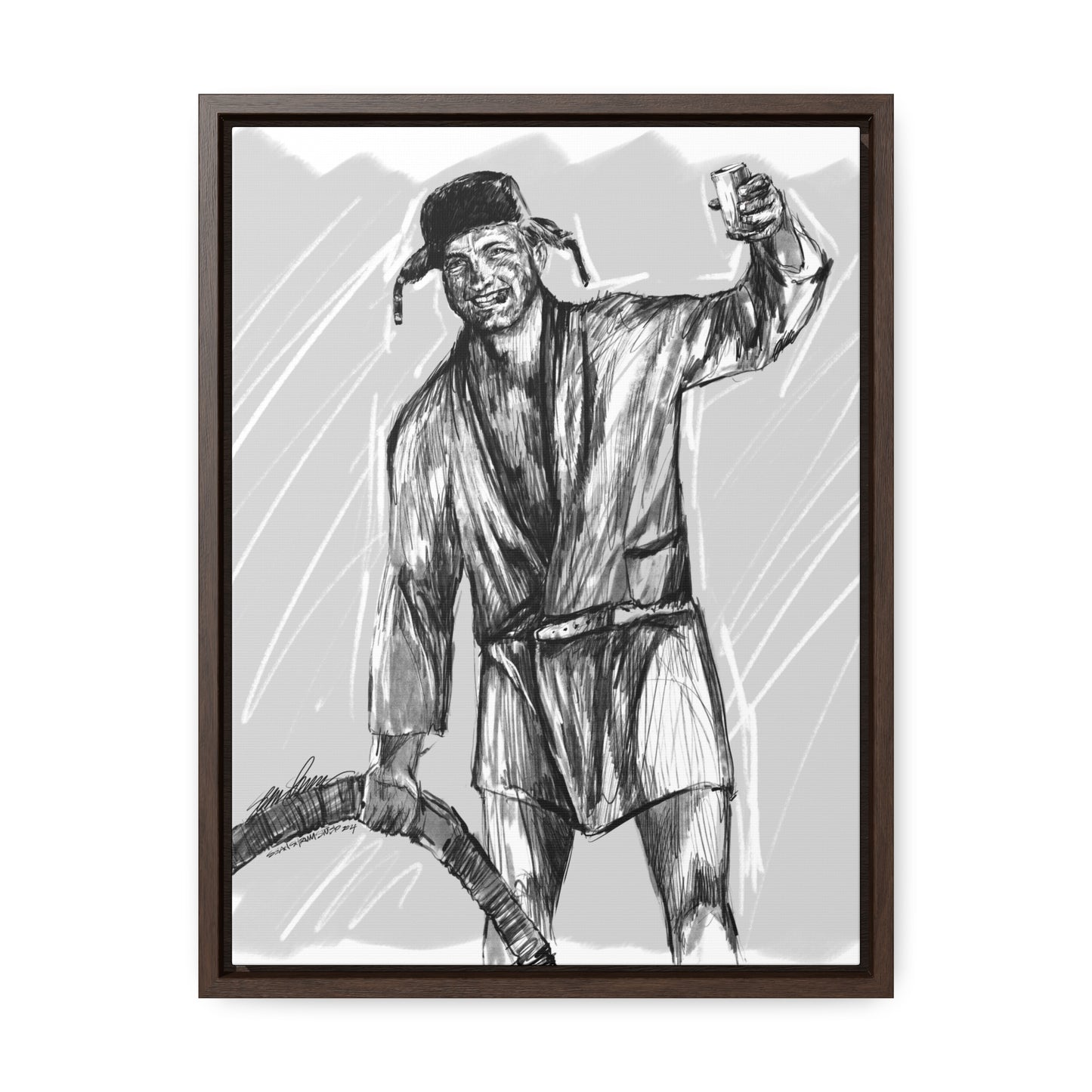 cousin Eddie framed canvas