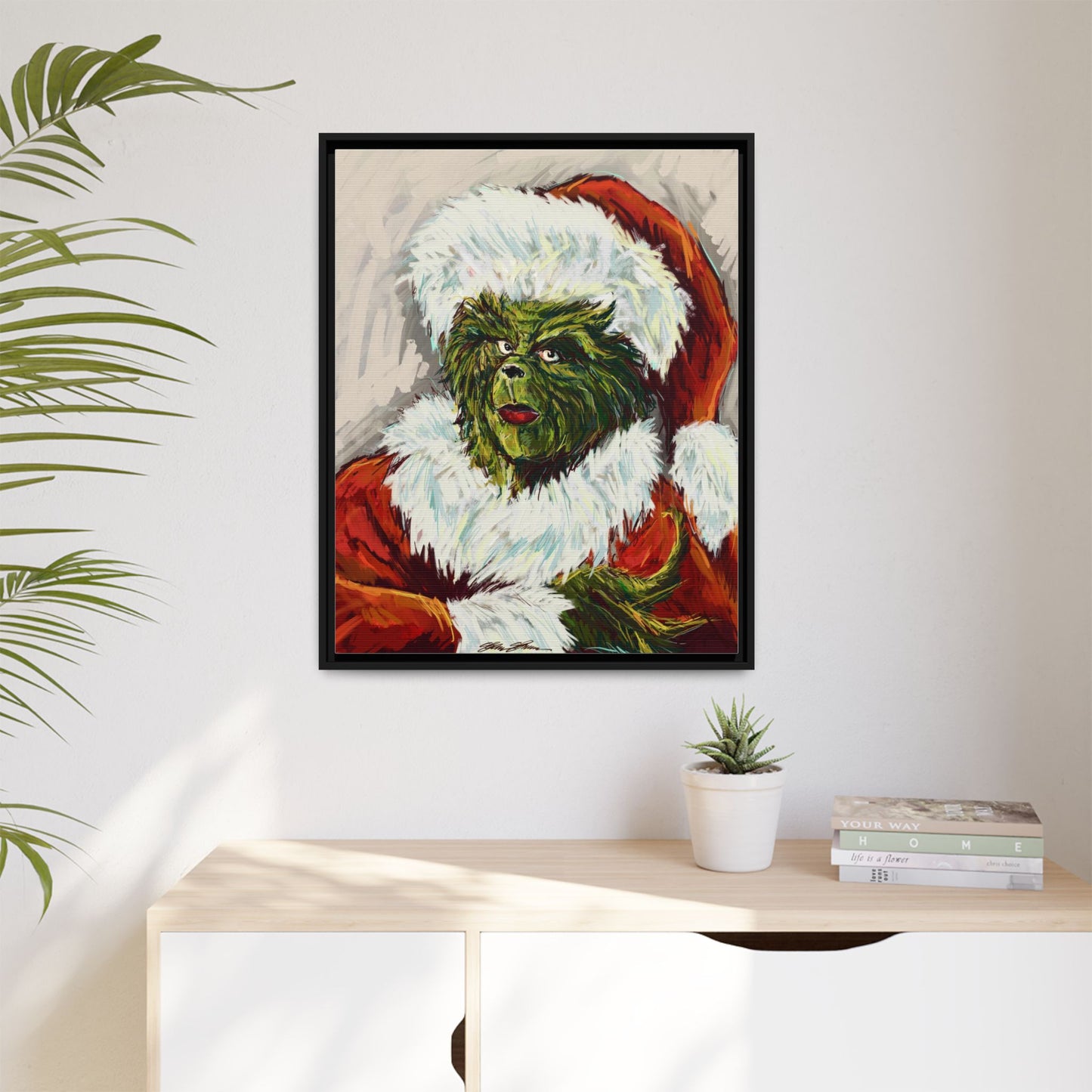 Grinch in Santa Hat