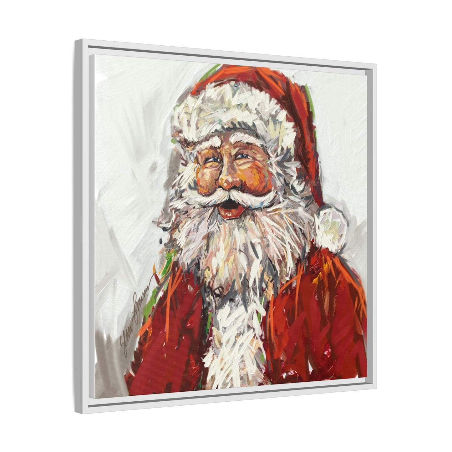 Jolly Santa Canvas Print