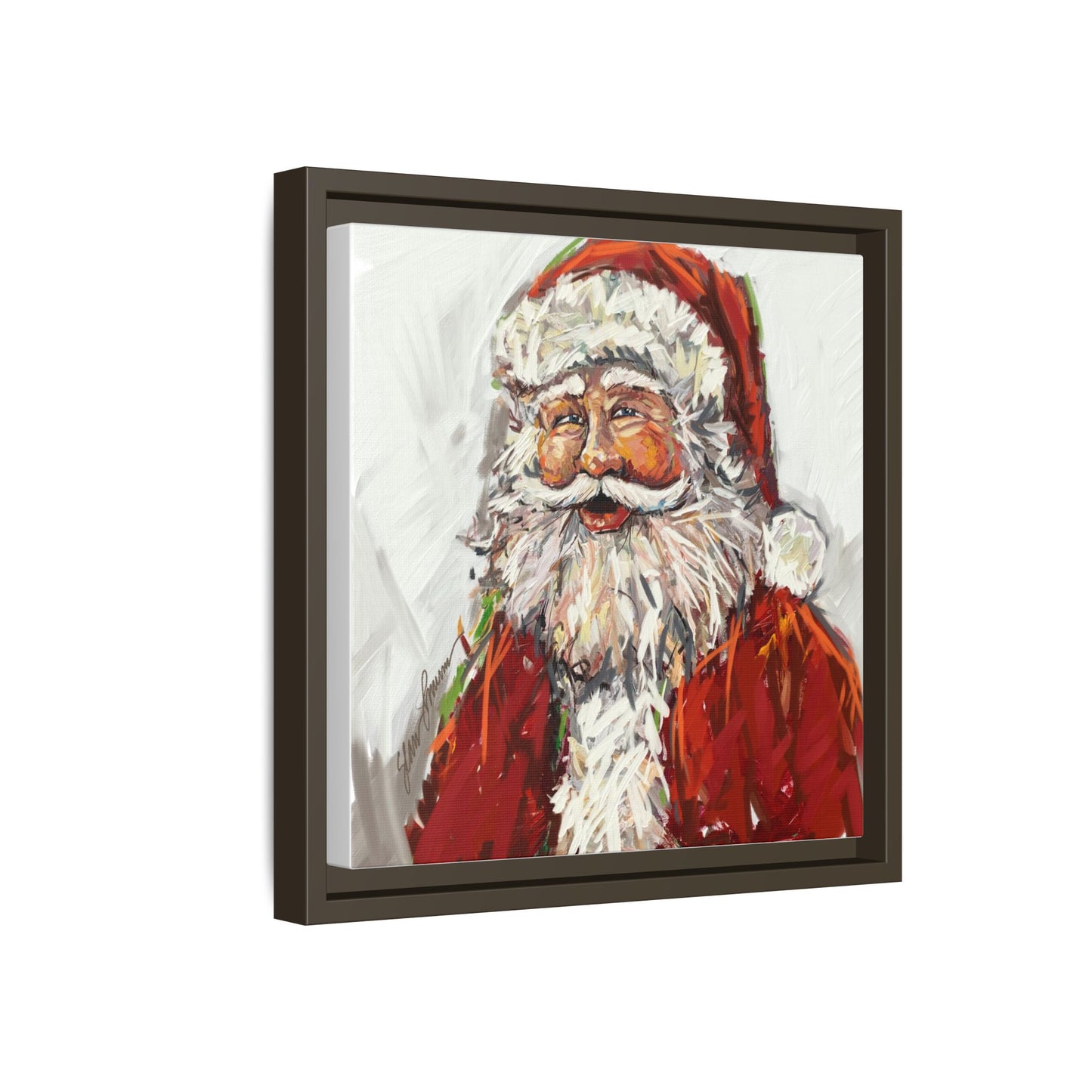 Jolly Santa Canvas Print