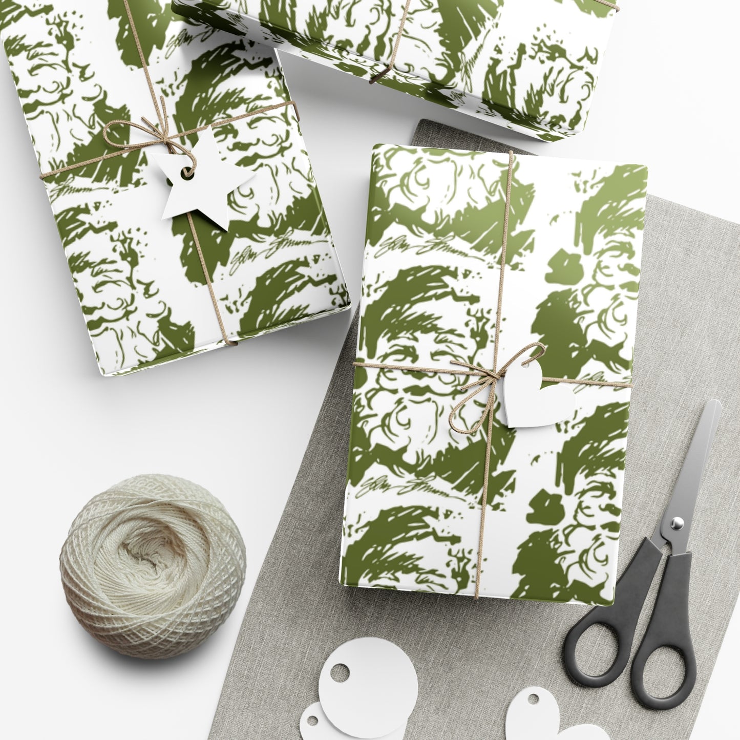 Green Santa Gift Wrap