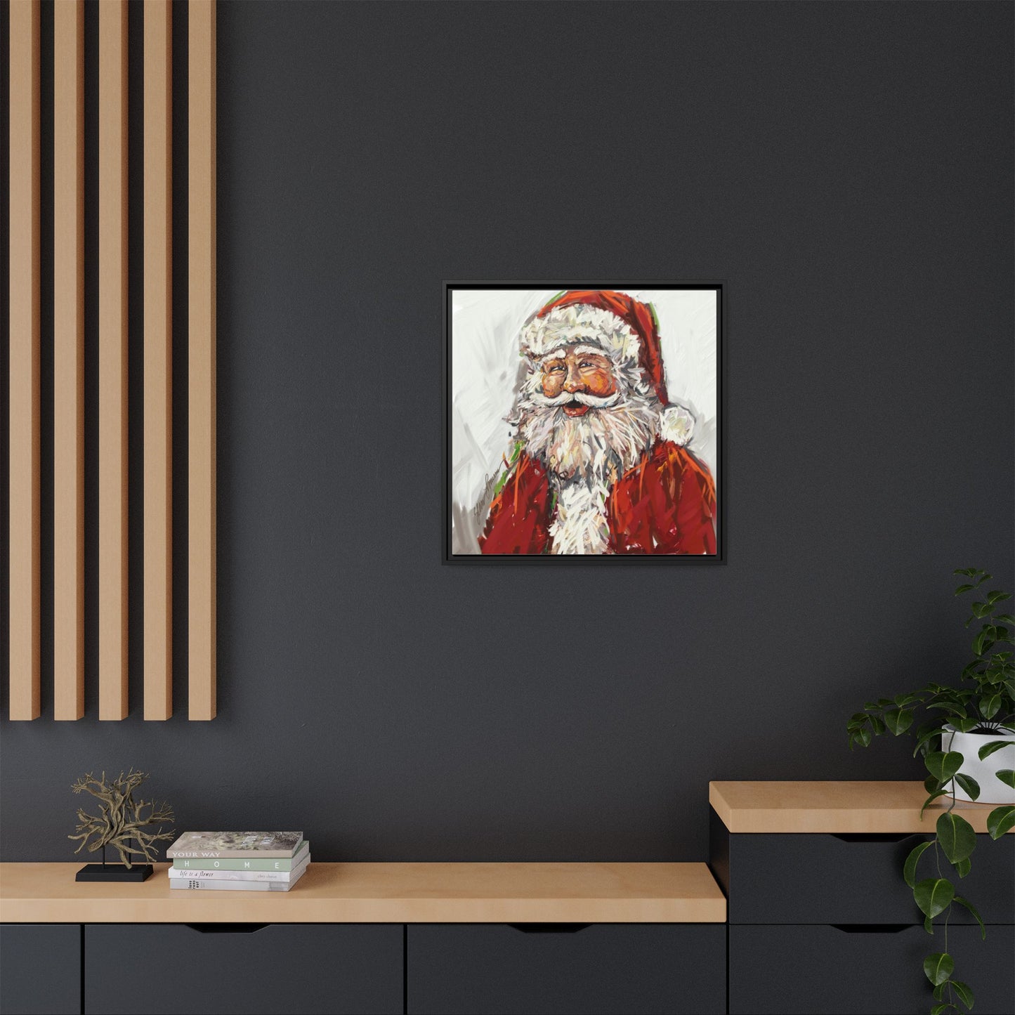 Jolly Santa Canvas Print