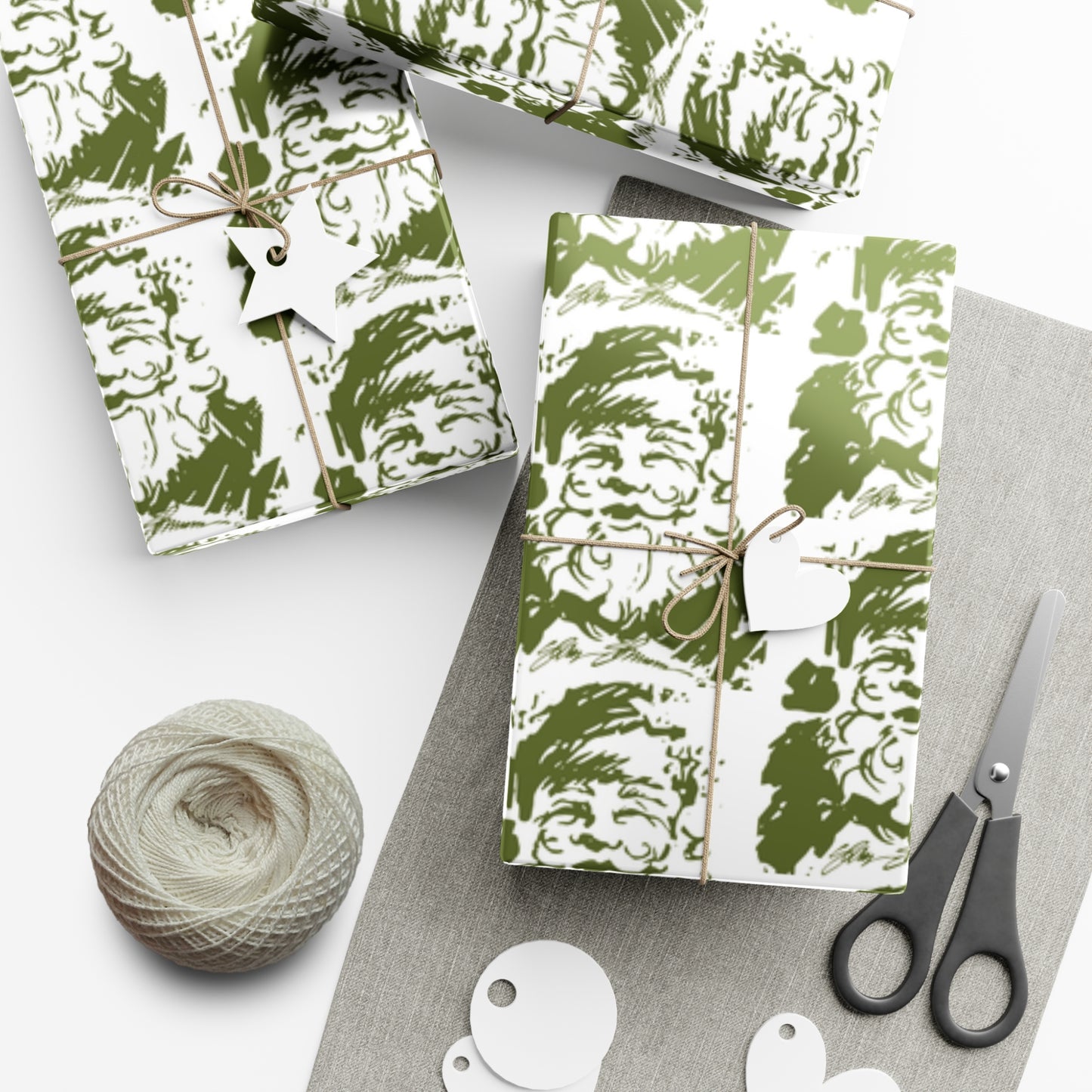 Green Santa Gift Wrap