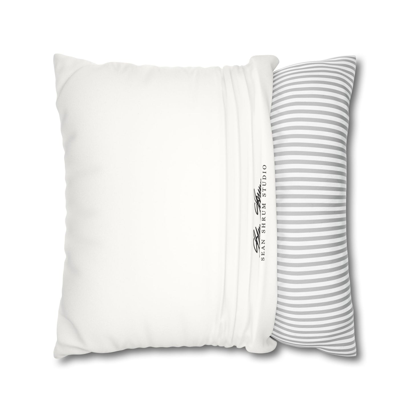 Vonde’s santa BW  Faux Suede Pillow Case (no insert)