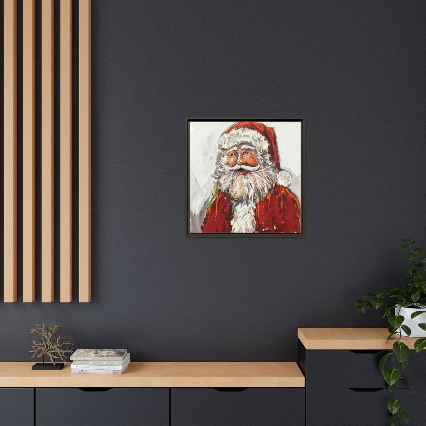 Jolly Santa Canvas Print