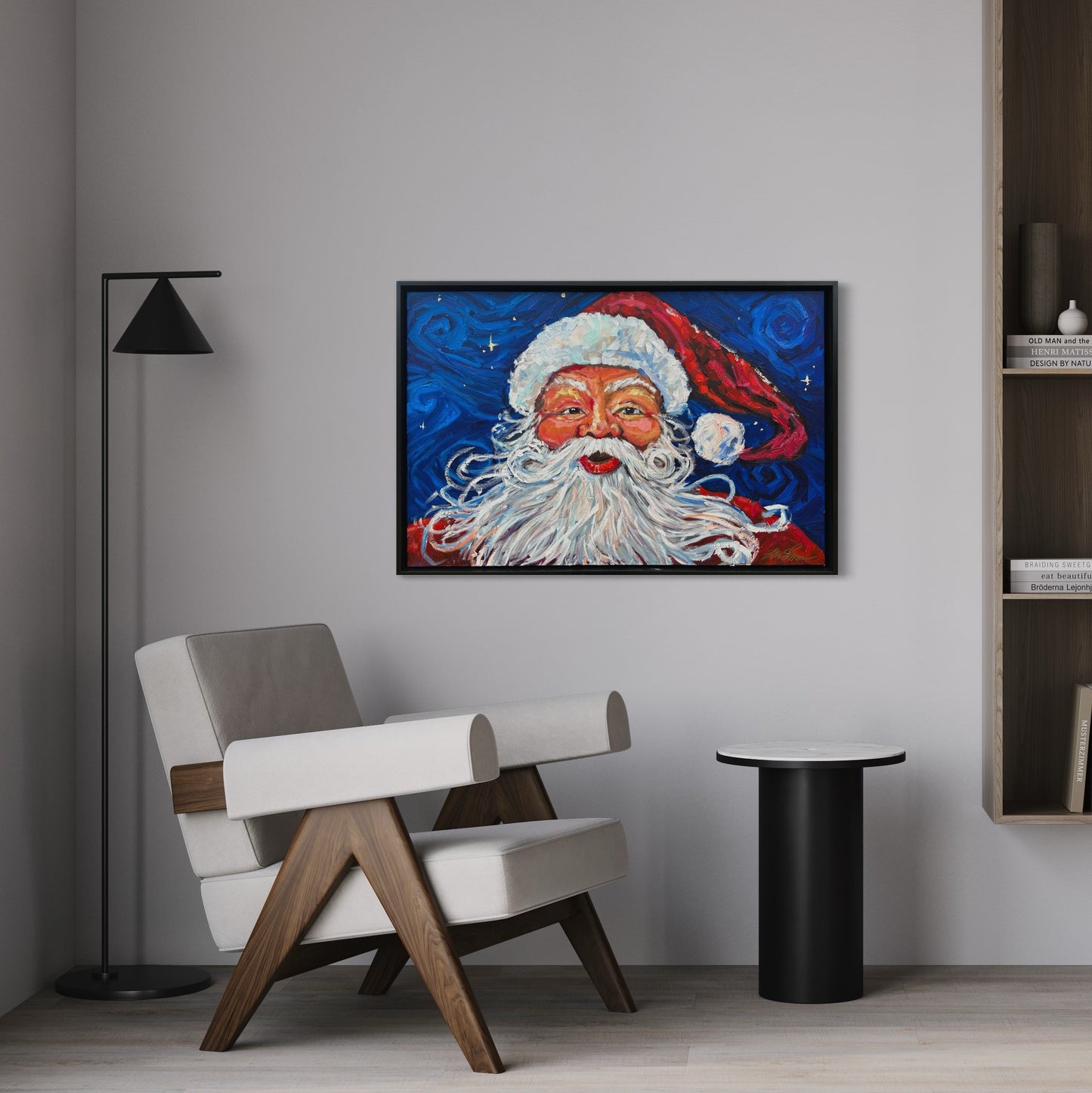 Santa Starry Night 36x48”