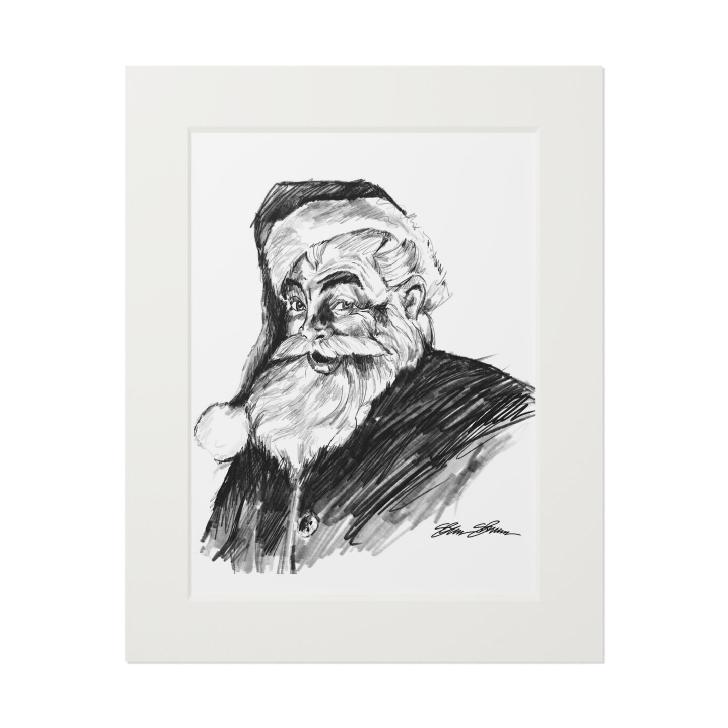 Classic Santa Fine Art Print