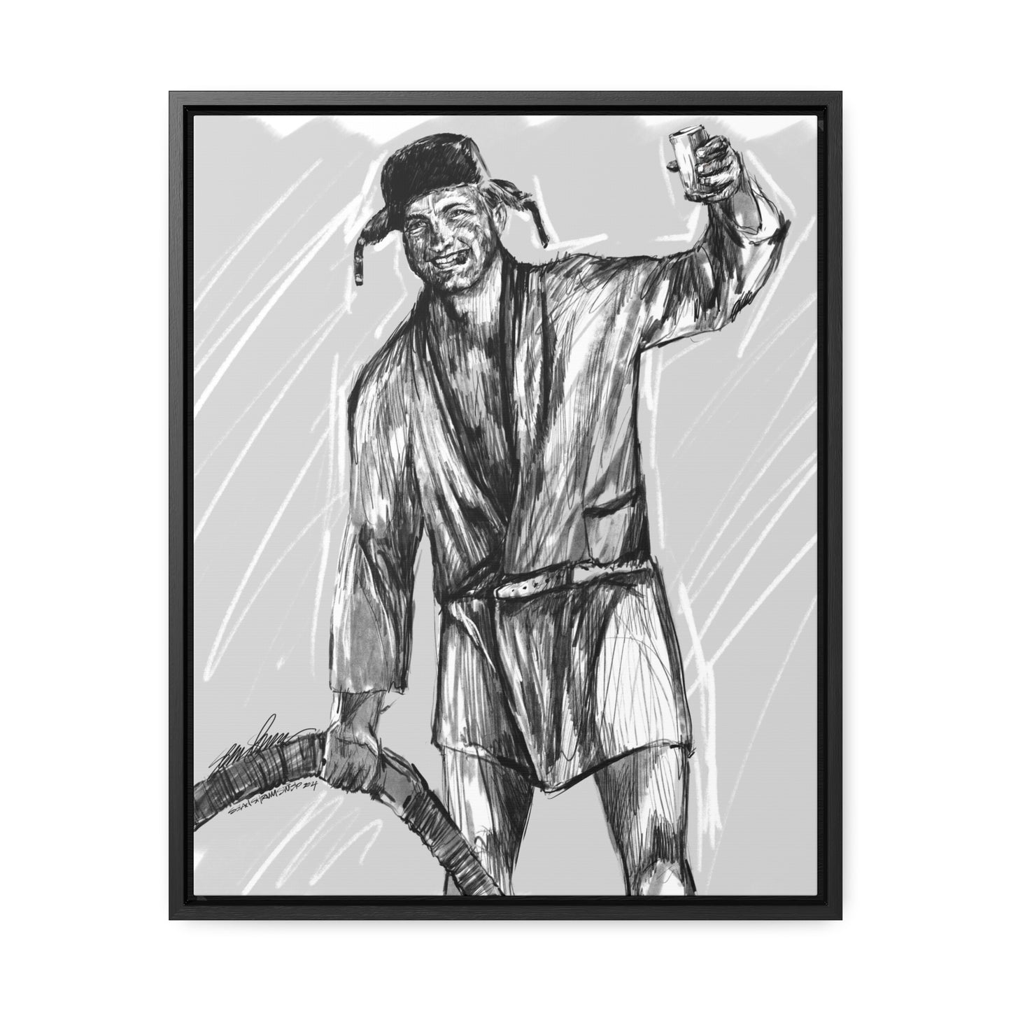 cousin Eddie framed canvas