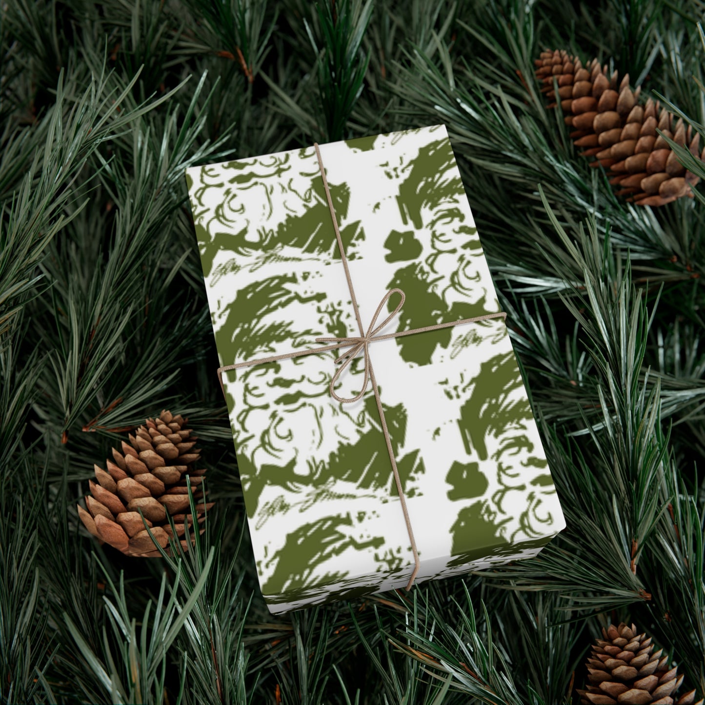 Green Santa Gift Wrap