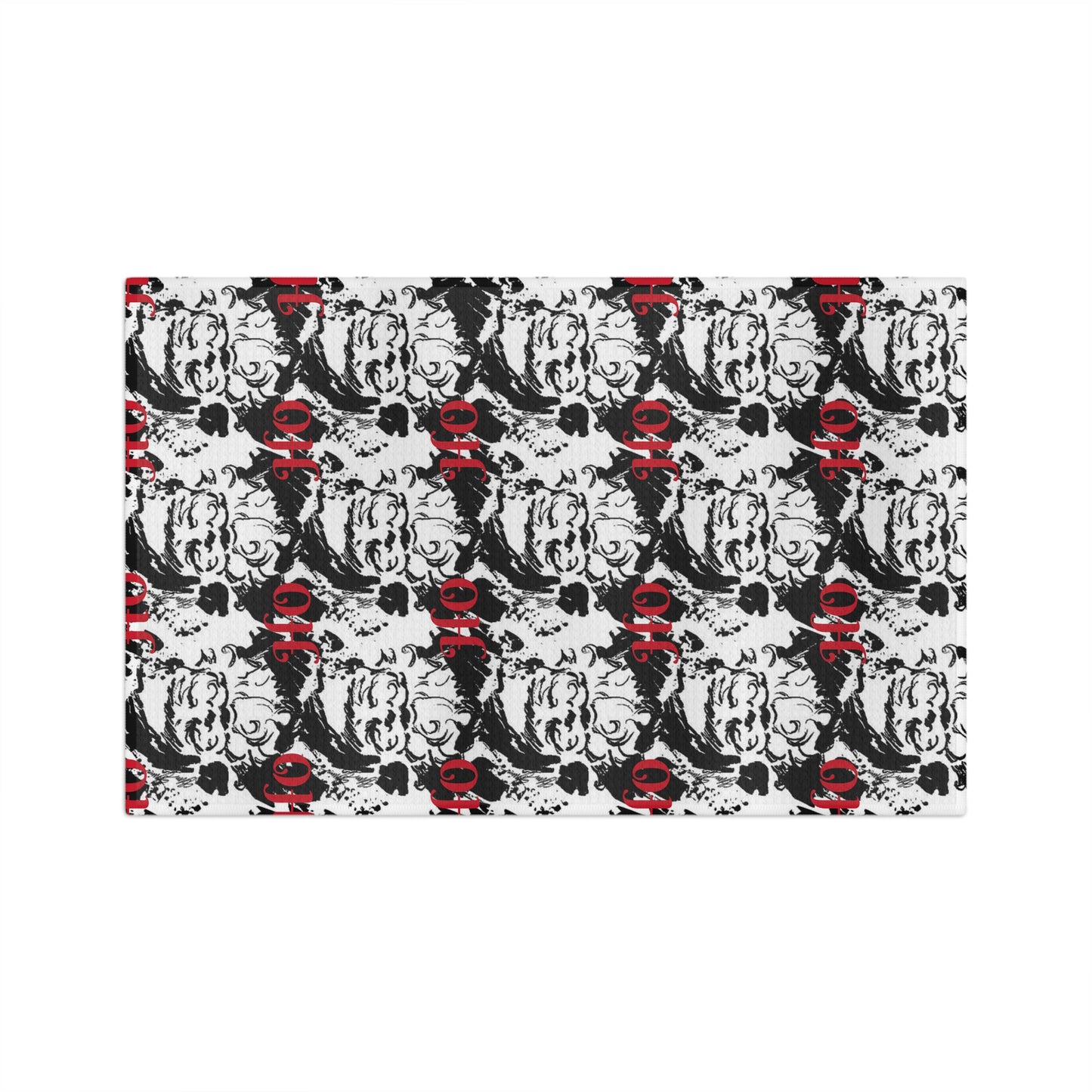 Tea Towel Santa ; HO HO HO