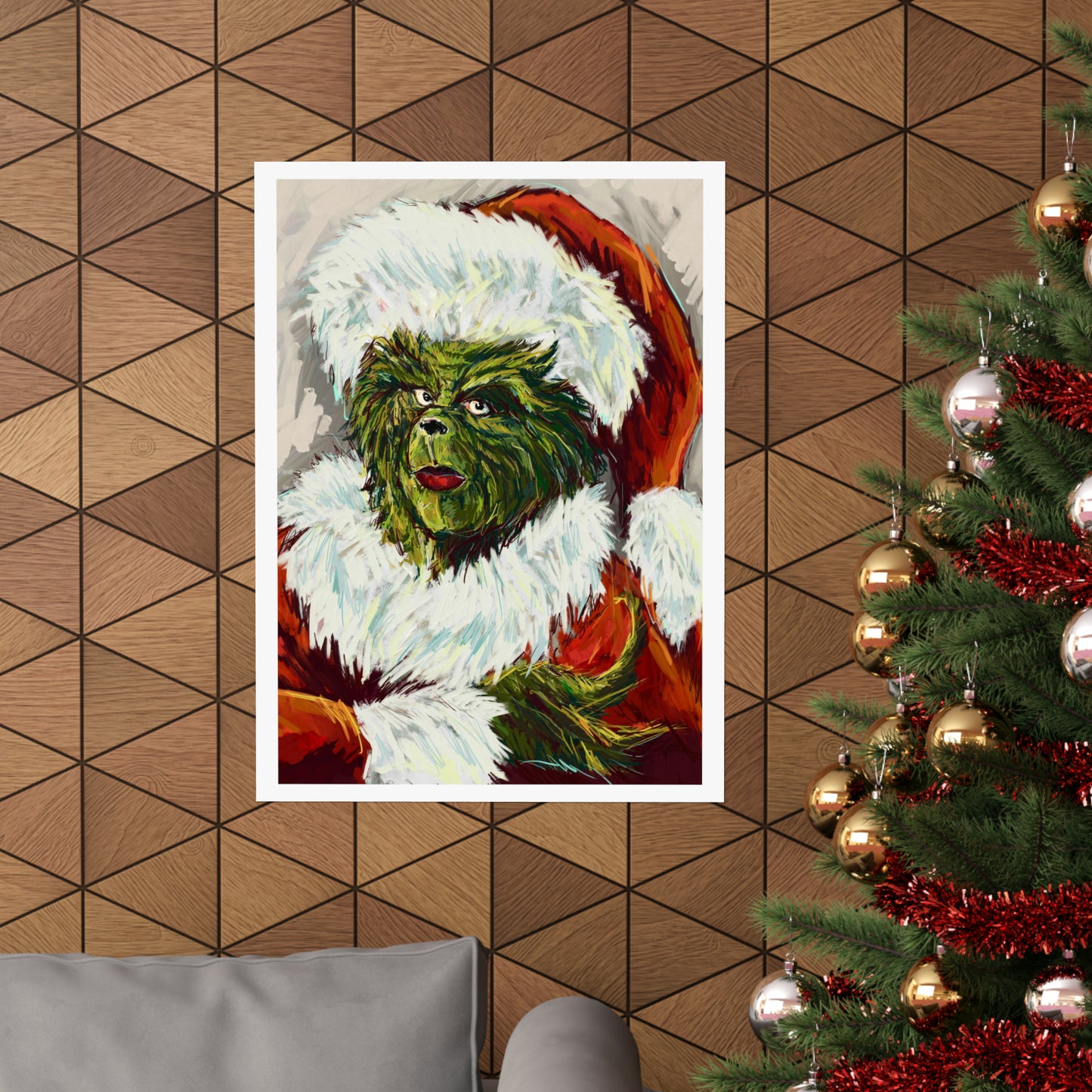 Grinch Fine Art Print On Paper