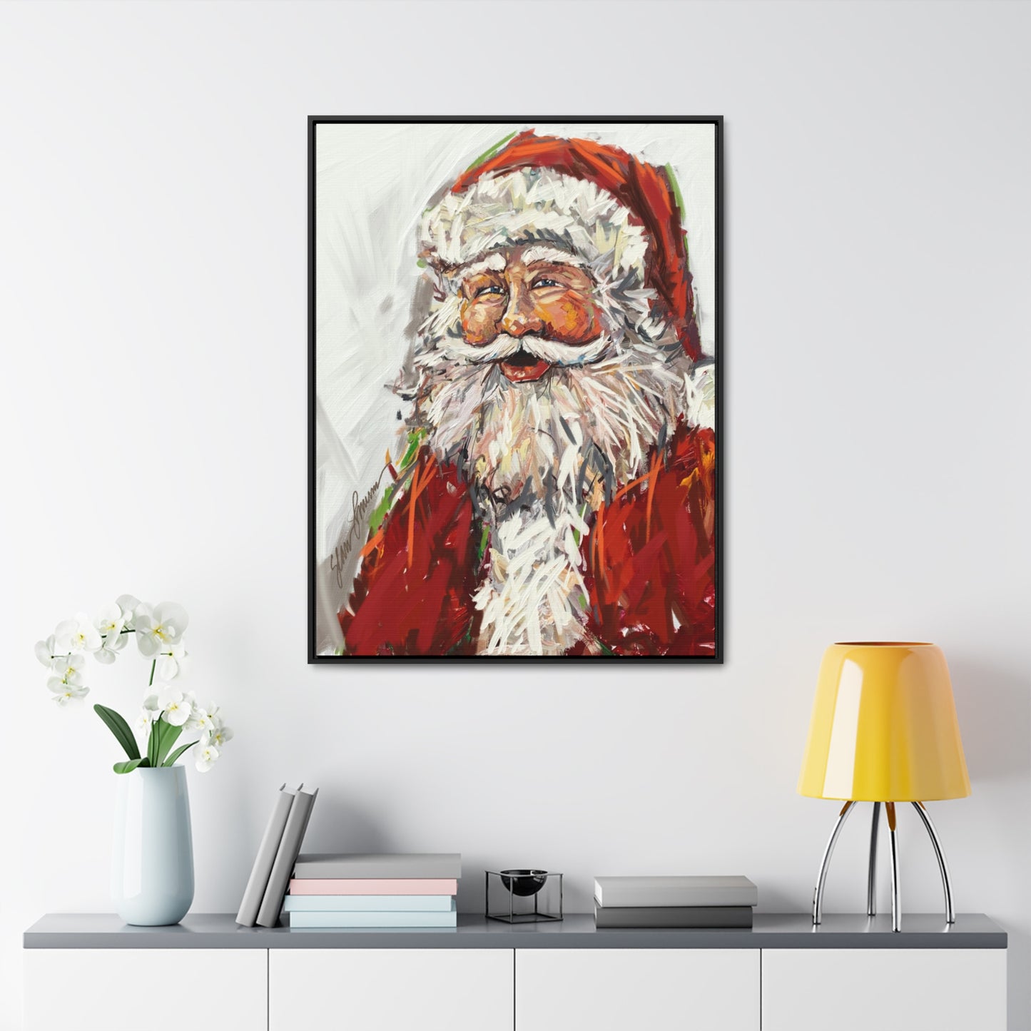 Santa Giclee Framed
