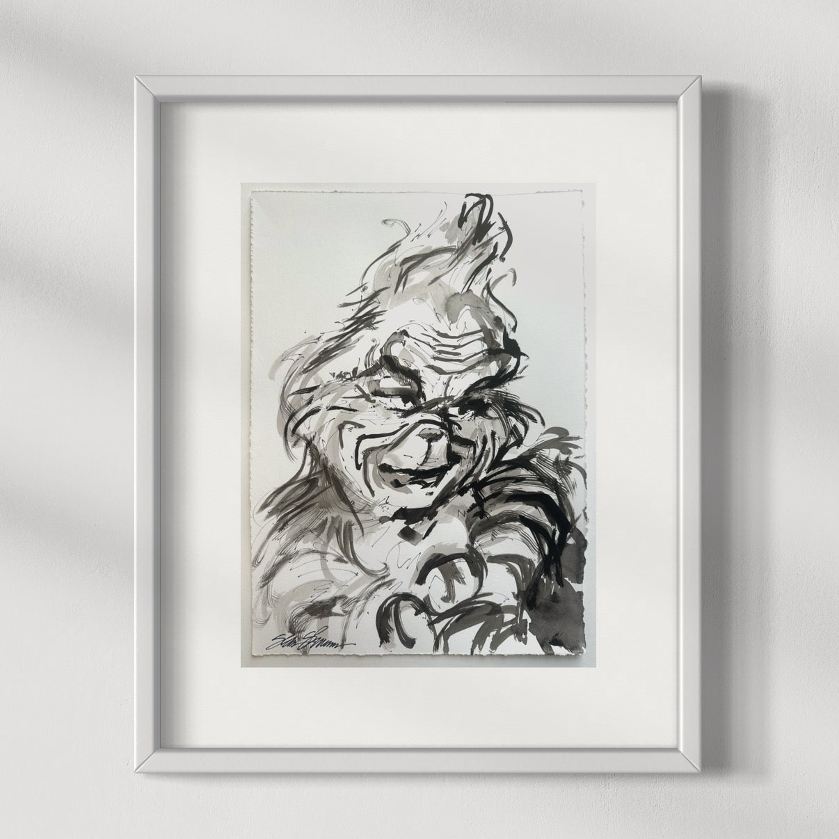 Grinch II Ink on Paper 18x22