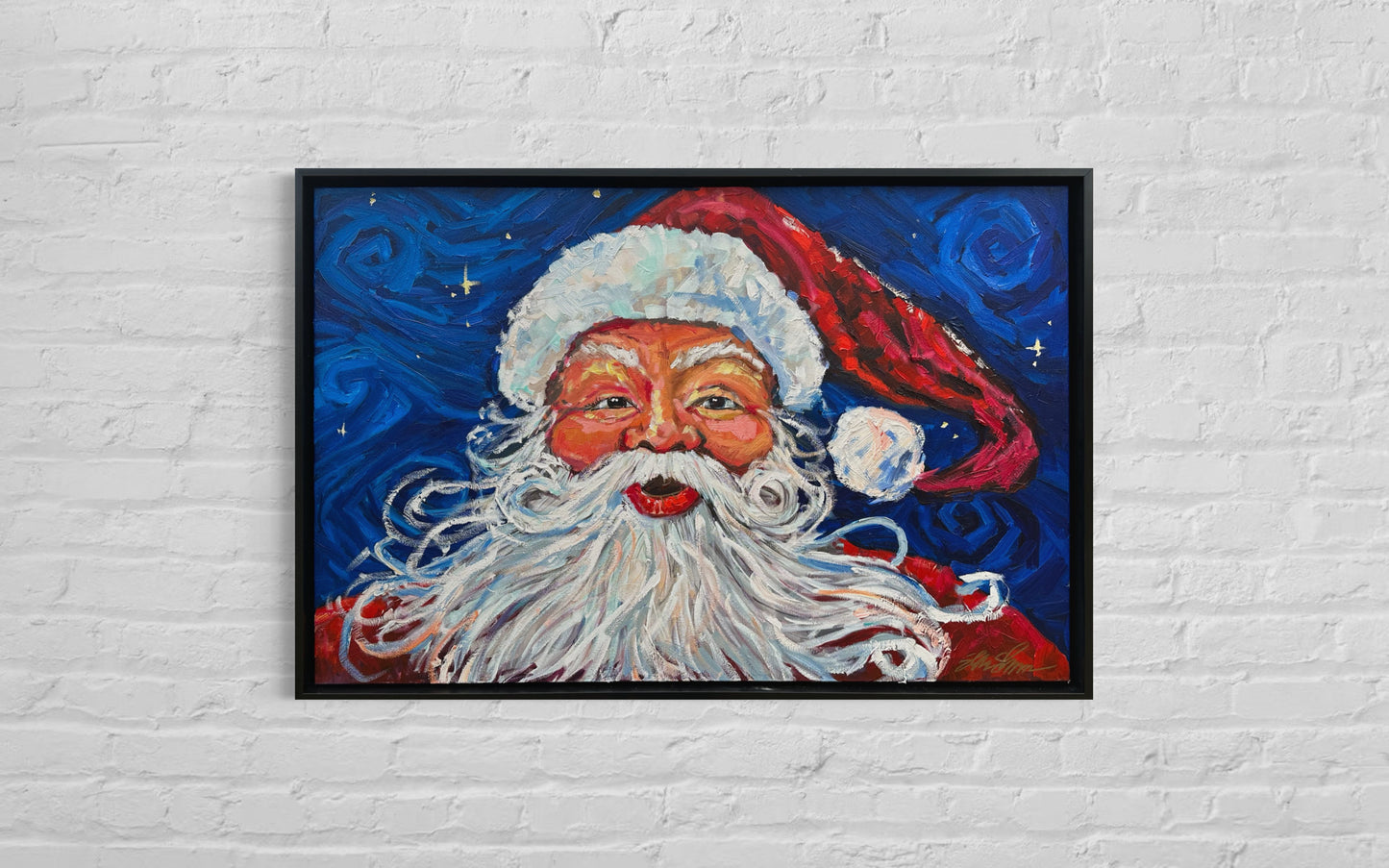 Santa Starry Night 36x48”