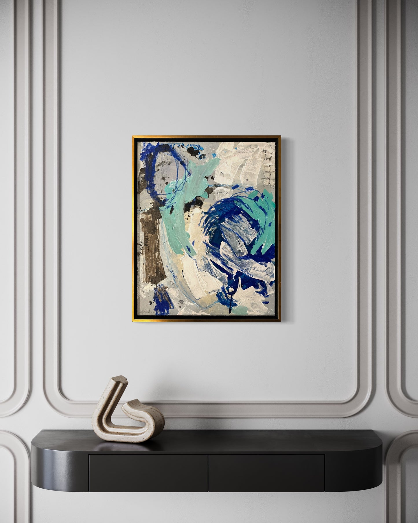 24x30” Blue Abstract III