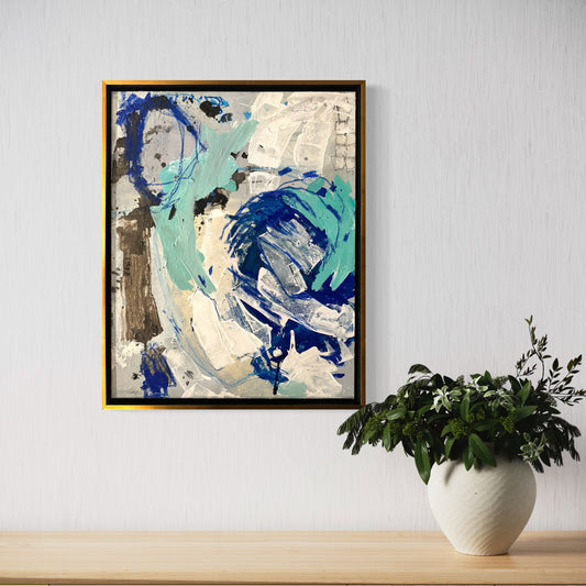 24x30” Blue Abstract III