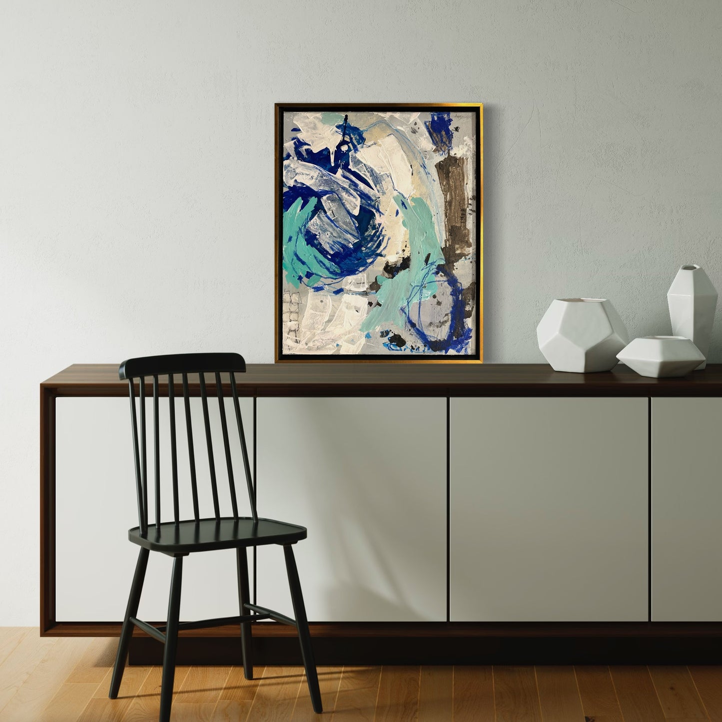24x30” Blue Abstract III