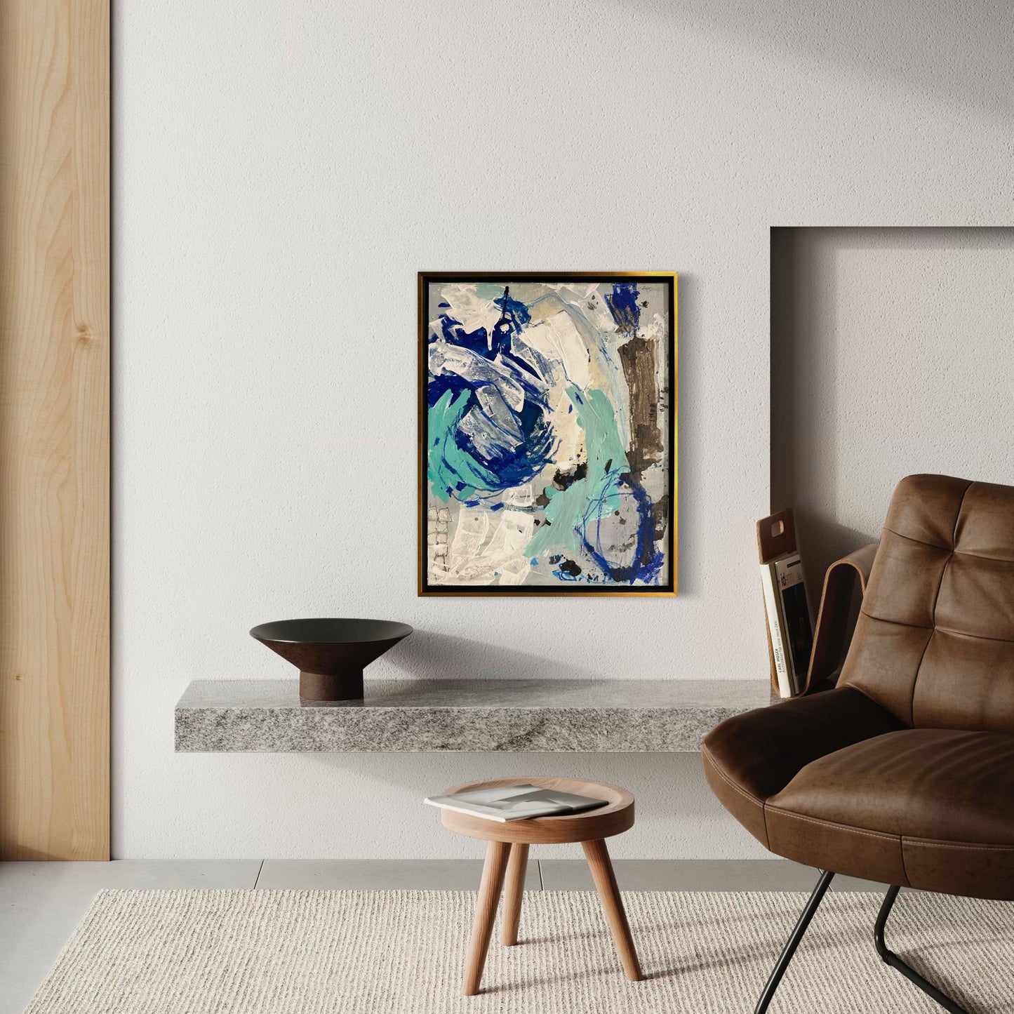 24x30” Blue Abstract III